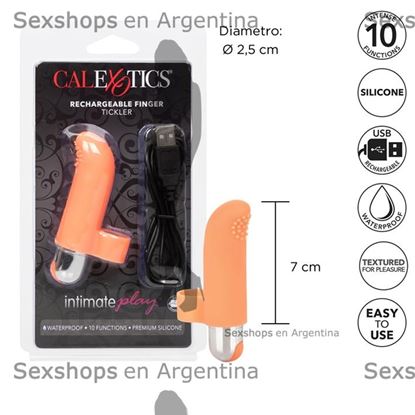 Vibrador para dedo con carga USB